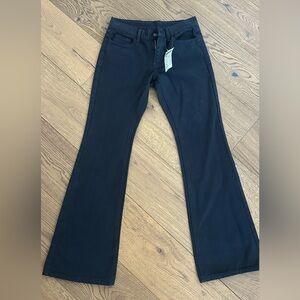 Black flare pants